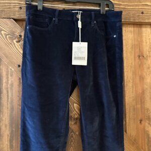 Frankie Colab Jeans Womens Velvet Stretch High Rise Navy  Sz 29 NWT